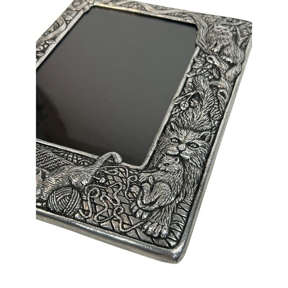 Vintage Arthur Court Pewter Picture Frame Cats Kittens for 4.5x6.5 in - Picture 4 of 12